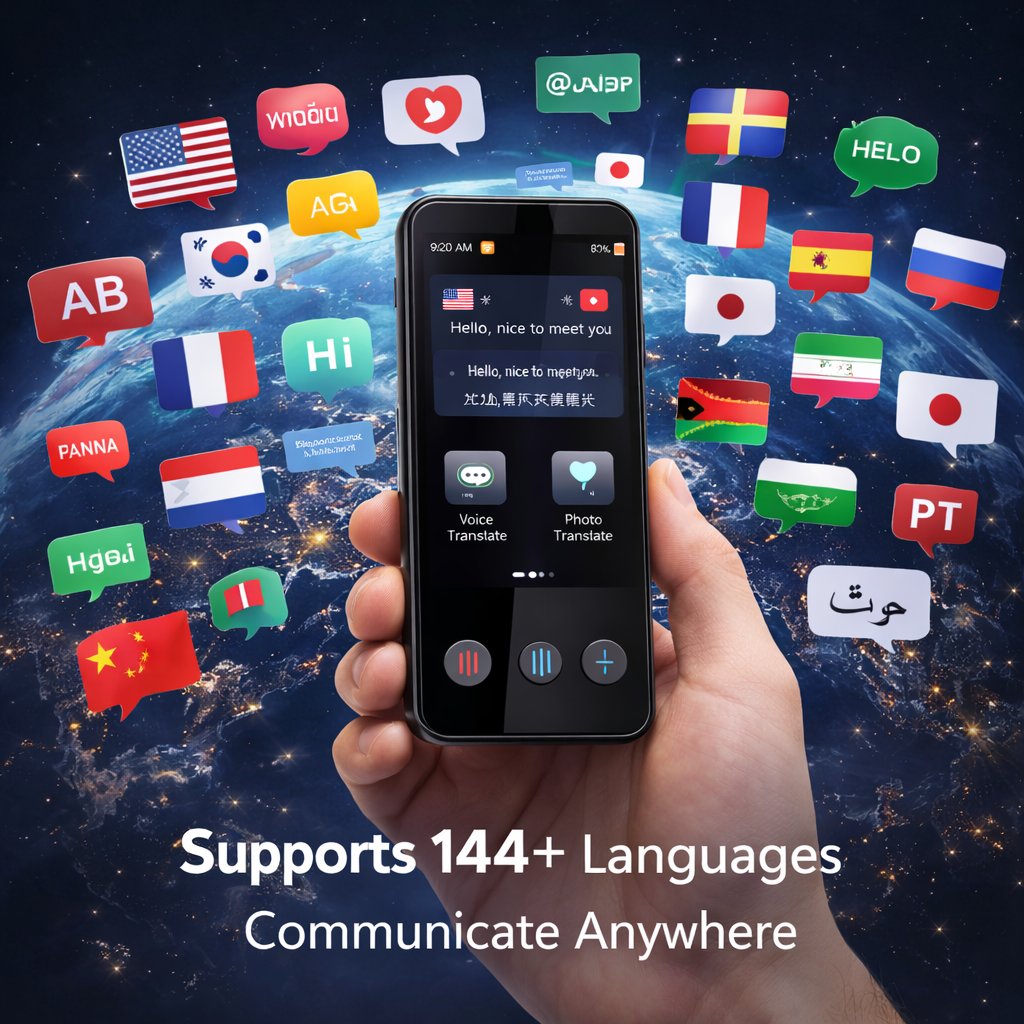AI Real-Time Language Translator – 106 Languages Smart Voice Translator